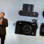 Sony trasladará su experiencia en cámaras a los drones. En la imagen, el director ejecutivo de Sony, Kazuo Hirai