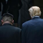 Kim Jong-Un y Donald Trump, en Singapur / Foto: Reuters
