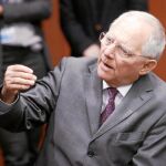 El ministro de Finanzas alemán, Wolfgang Schäuble, en el Eurogrupo