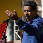 El presidente venezolano, Nicolás Maduro, en una manifestación ayer, 9 de junio, en el Palacio de Miraflores.