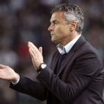Fran Escribá durante su etapa como entrenador del Elche.