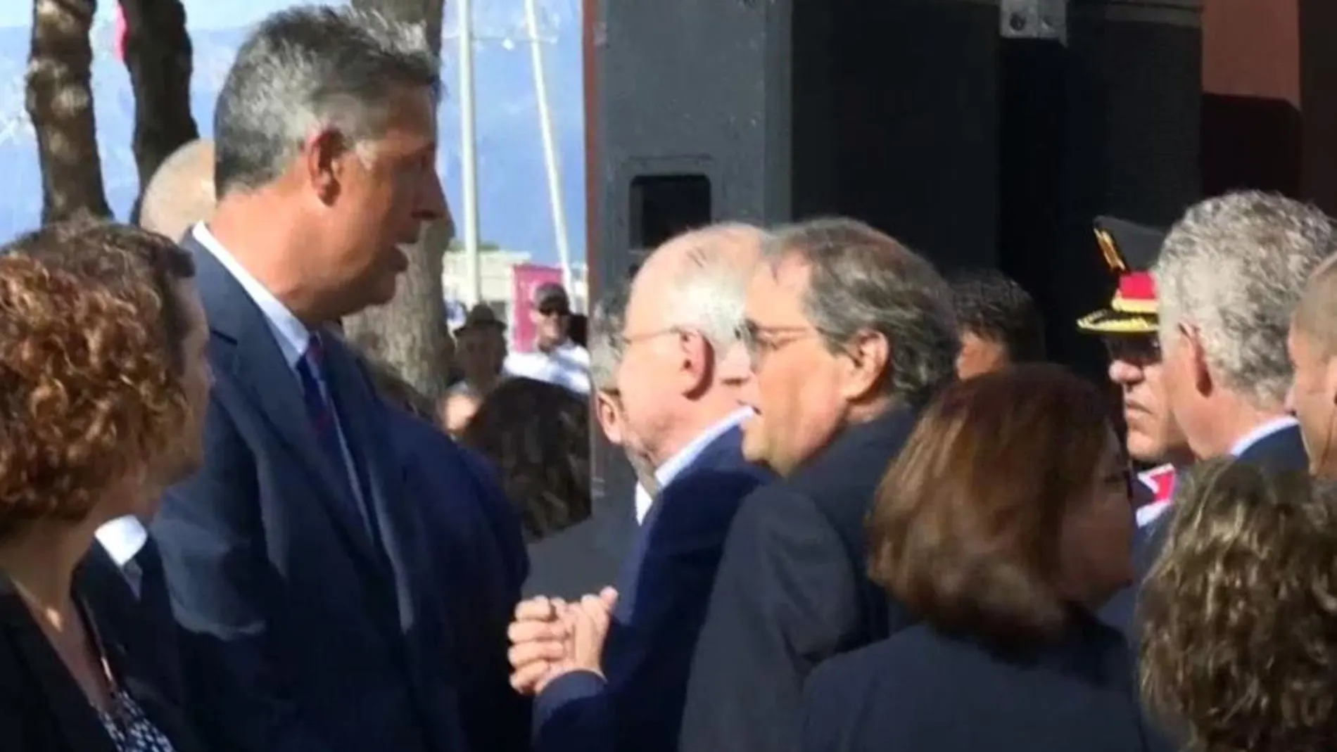 Tensa discusión entre Torra y Albiol