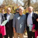 Jesús Julio Carnero asiste a la presentación de la Marcha Asprona junto al presidente de esta asociación, Manuel Fernández; el gerente de Servicios Sociales de la Junta, Carlos Raúl de Pablos; el alcalde de Renedo, Luis Fernández Carbajo, y el cómico Leo Harlem