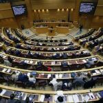 Vista general del pleno del Senado durante el debate del proyecto de ley orgánica de reforma del Tribunal Constitucional
