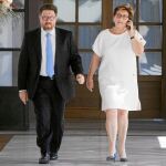 Los diputados del PSOE andaluz Marisa Bustinduy y Rodrigo Sánchez Haro