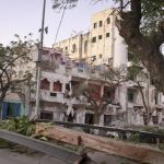 Hotel Ambassador, tras la explosión del coche bomba