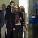 Salida de los Juzgados de la Infanta Cristina e Iñaki Urdangarin.