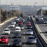 Tráfico hoy en la Nacional VI, la carretera de A Coruña, a la salida de Madrid