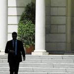 El presidente del Gobierno en la Moncloa el pasado jueves cuando se reunió con su homólogo irlandés y no compareció ante los medios / Jesús G. Feria
