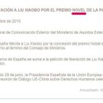 El Gobierno español tarda once horas en celebrar al «Novel» de la Paz