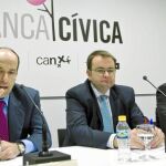 Juan Ordériz, Roberto Rey y David Cova, los tres directores generales del Grupo, responden a la prensa
