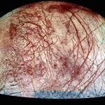 Imagen de la luna Europa captada por la sonda Galileo