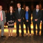 Luis Ortiz, Ramón Mateo, Silvia Clemente, Silvio González, Milagros Marcos, Ignacio Fernández Sobrino, Ramón Osorio y Carlos Fernández Carriedo, en el Foro de la Fundación Schola