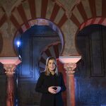 La presidenta Susana Díaz, en un momento de su último Mensaje de Fin de Año, en Madinat Al-Zahra o Medina Azahara