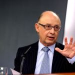 El ministro de Hacienda y Administraciones públicas, Cristóbal Montoro