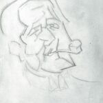 El retrato a lápiz dedicado al misterioso Legua.