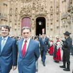 Miguel Alejo y Fernández Mañueco en la festividad de Salamanca