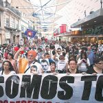 Miles de personas acudieron ayer a la protesta contra la detención y envío a prisión de «Alfon» este miércoles