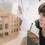 Maqueta del Palau en una exposición