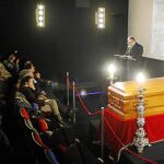 La capilla ardiente de la Academia de Cine fue visitada durante todo el día de ayer