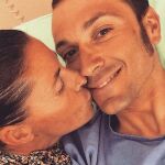 Ivan Basso, en el hospital junto con su pareja, Micaela Beretta