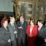 Ciscar, Rato, Camps, Barberá y Olivas durante el acto de inauguración