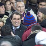 Artur Mas lo vio en el graderío