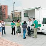 Una de las unidades móviles de detección precoz del cáncer