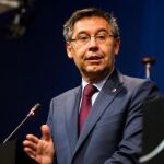 Josep María Bartomeu en el acto en el que ha participado esta mañana. Twitter