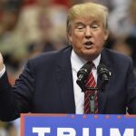 El precandidato republicano a la presidencia de los Estados Unidos Donald Trump.