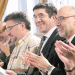 Patxi López, junto al secretario de Organización del PSE-EE, Rodolfo Ares