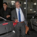 Rodrigo Rato llega a su casa la noche del pasado martes
