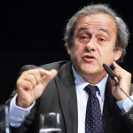 Fotografía de archivo fechada el 28 de julio de 2015 que muestra al presidente de la UEFA, Michel Platini