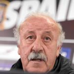 Vicente del Bosque, en el momento de ofrecer la lista definitiva de convocados para la Eurocopa de Francia