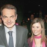 Rodríguez Zapatero, junto a la ministra Bibiana Aído