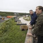 Dmitry Medvedev en su visita
