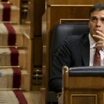 El presidente del Gobierno, Pedro Sánchez, en el Congreso/Foto: Reuters