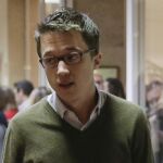 El número dos de Podemos Íñigo Errejón a su llegada a la Junta de Potavoces en el Congreso