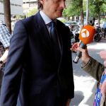 El exministro del Fomento Íñigo de la Serna a su llegada a la reunión de la Junta Directiva Nacional del PP el pasado día 11.