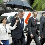 González y Zapatero llegaron juntos al Monasterio de los Jerónimos