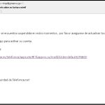 Mensaje fraudulento de Movistar