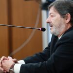 El ex director de Trabajo Javier Guerrero durante su declaración en la Audiencia de Sevilla