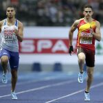 Adam Gemili y Bruno Hortelano