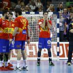 Los jugadores de la selección tras perder la final ante Alemania