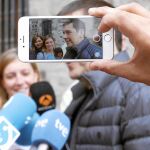 Arnaldo Otegi, en el momento de acudir a depositar su voto