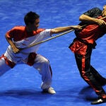 El wushu es una modalidad de arte marcial, como el kárate