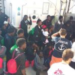 Imagen de los inmigrantes de la flotilla «Aquarius»