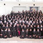 Las religiosas del instituto «Iesu Communio», en el convento de La Aguilera