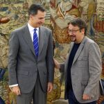El Rey ha recibido hoy en audiencia en el Palacio de la Zarzuela al portavoz de En Comú Podem, Xavier Domènech