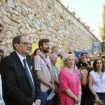 Quim Torra durante la concentración contra la presencia del Rey Felipe VI en Cataluña/Foto: Efe